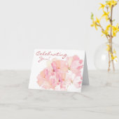 あなたのお祝いバースデー・カード カード (黄色い花)