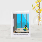 あなたのお祝い新しい雑色à terre カード (黄色い花)