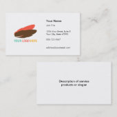 あなたのここのロゴのモダンでカスタムなプロフェッショナル 名刺 (正面/裏面)