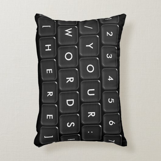 あなたのここの単語のキーボード アクセントクッション (正面(垂直))