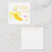 あなたのことがバナナ以上に好きよ ランチボックス ノート カード (正面/裏面)