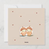 あなたのことが大好きよ 面白い かわいい バレンタインデー シーズンカード (裏面)