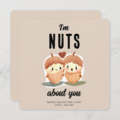 あなたのことが大好きよ 面白い かわいい バレンタインデー シーズンカード (正面/裏面)