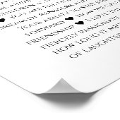 あなたのことが60個も好きなこと、70歳80歳のお誕生日 ポスター (角)