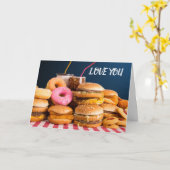 **あなたのことが** 食べ物よりも **大好き** カード (黄色い花)