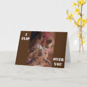 *あなたのことをひっくり返す* 誕生日のショーでどれだけのことをしてるか見せてやる カード (黄色い花)