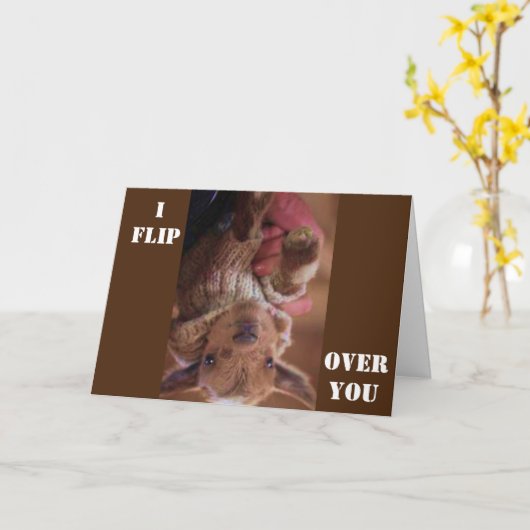 *あなたのことをひっくり返す* 誕生日のショーでどれだけのことをしてるか見せてやる カード (黄色い花)