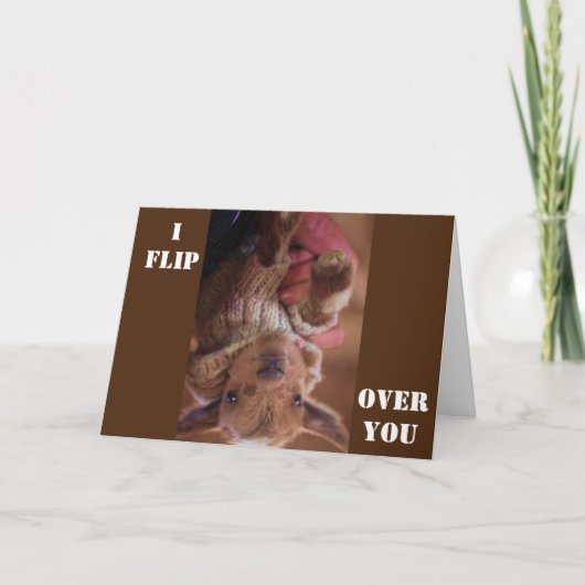 *あなたのことをひっくり返す* 誕生日のショーでどれだけ私がやるか見せてやる カード (正面)