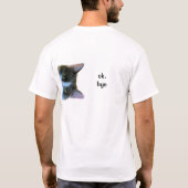 あなたのことを信用していないオレンジの子猫 Tシャツ (裏面)