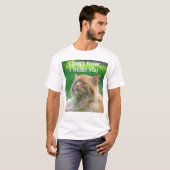 あなたのことを信用していないオレンジの子猫 Tシャツ (正面フル)