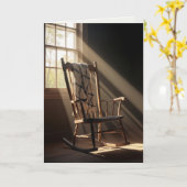 あなたのことを想う空のゆりかご椅子 カード (黄色い花)