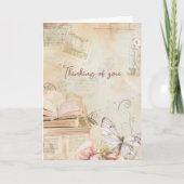 あなたのことを想う 夢のあるビンテージスタイル カード (正面)