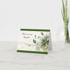 「あなたのことを想っています」4”x5.6” ブランク ノート カード