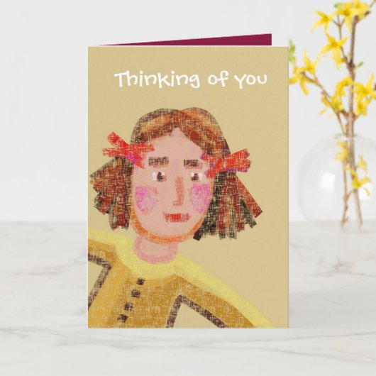 あなたのことを想ってる カード (黄色い花)