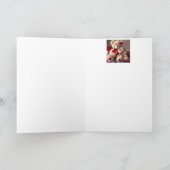 あなたのことを想って かわいいハグ テディベア ラブハーツ カード (内部)