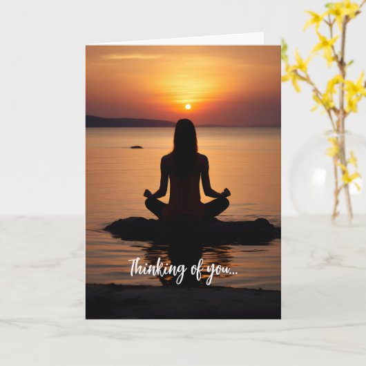 あなたのことを想って… カード (黄色い花)