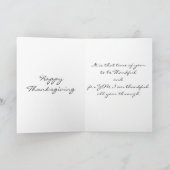 **あなたのことを想って** サンクスギビング カード (内部)