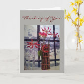 **あなたのことを想って** サンクスギビング カード (黄色い花)