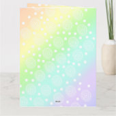 "あなたのことを想って" パステル レインボー グリーティング カード (裏面)