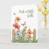 あなたのことを想って 春の挨拶 花々 蝶 カード (黄色い花)