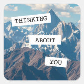 あなたのことを想って | 美しい山々 スクエアシール (正面)