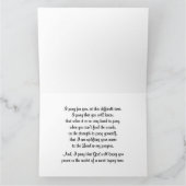 あなたのことを祈っています - ケアと気遣いのカード カード (内部)