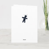 あなたのことを考えているよ - 面白いハロウィーンの呪い人形 カード (裏面)