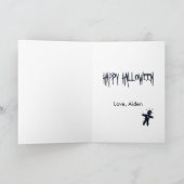 あなたのことを考えているよ - 面白いハロウィーンの呪い人形 カード (内部)