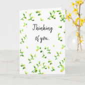 あなたのことを考えている カード (黄色い花)