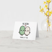 「あなたのことを考えてたよ」かわいい豆 カード (黄色い花)