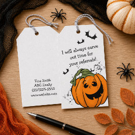 あなたのご紹介のための時間を確保します ハロウィン ギフトタグ