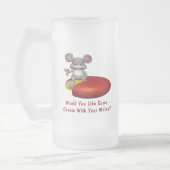 あなたのすすり泣きを用いるチーズ フロストグラスビールジョッキ (左)