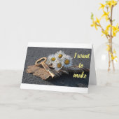 **あなたのすべての夢を叶えたい** カード (黄色い花)