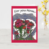 あなたのためお母さんの母の日カード カード (黄色い花)