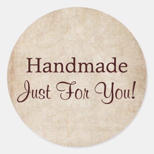 あなたのためだけに手作り ラウンドシール (正面)