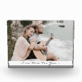 「あなたのためにここにいる」スクリプト写真ブロック フォトブロック (正面)