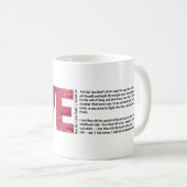 あなたのためにカスタマイズされた ヴィンテージ風 ソネット43番 バレンタインデー コーヒーマグカップ (正面右)