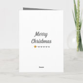 あなたのためにクリスマスハグの写真グレー白 シーズンカード (裏面)