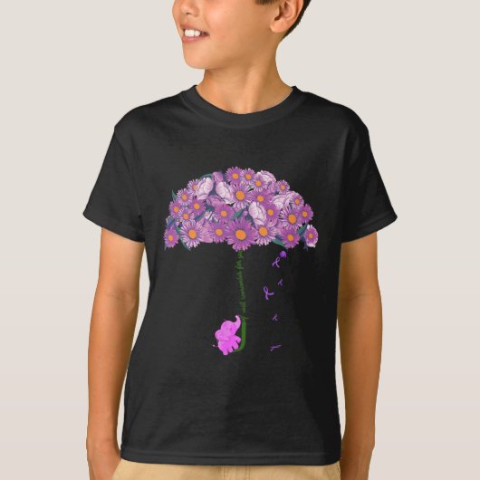 あなたのために思い出したい象 ヒマワリ ハイマーハー Tシャツ (正面)