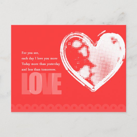 あなたのために愛郵便はがきを見て下さい ポストカード (正面)