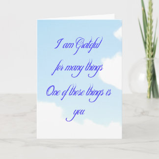 あなたのために感謝した サンキューカード