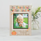 あなたのために感謝している-秋/感謝祭カード シーズンカード (スタンド正面)