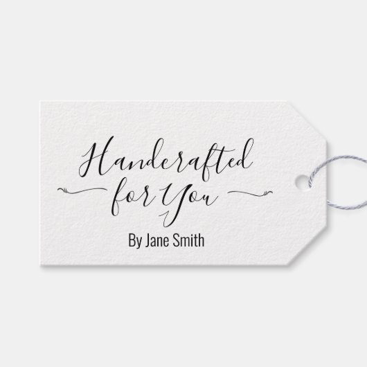 あなたのために手作りされた特別なギフト ギフトタグ (正面(横))