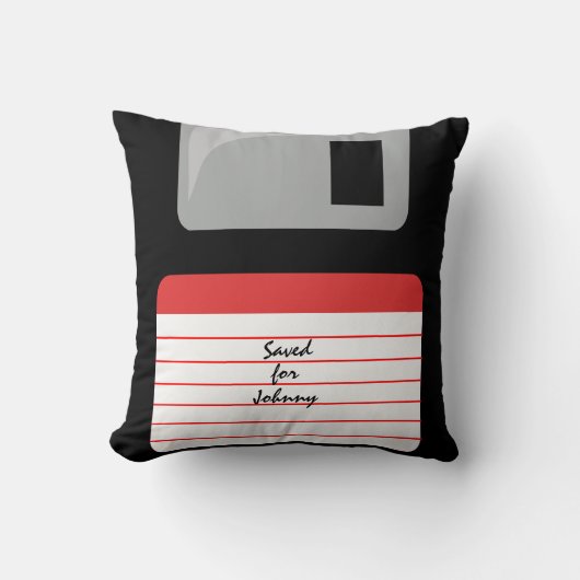 あなたのために救われるパーソナライズなフロッピー・ディスク枕 クッション (正面)