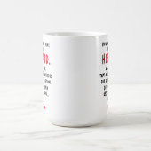 あなたのために火の中を歩く夫へ コーヒーマグカップ (中央)