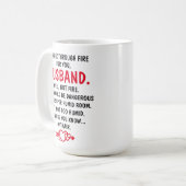 あなたのために火の中を歩く夫へ コーヒーマグカップ (正面左)