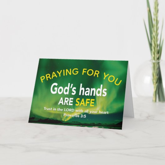 あなたのために祈っています 主を信頼して カード (正面)