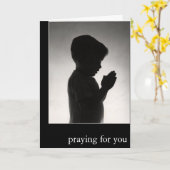 あなたのために祈ることは挨拶状の聖書カードを作詩します カード (黄色い花)