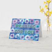 あなたのために祈ることは梳きます カード (黄色い花)