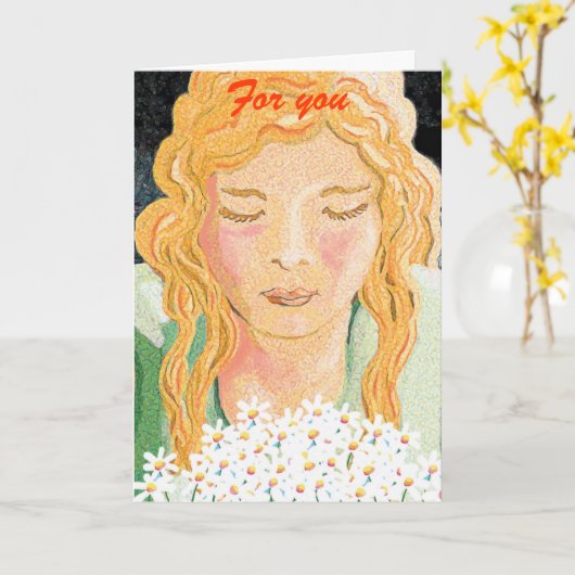 あなたのために カード (黄色い花)